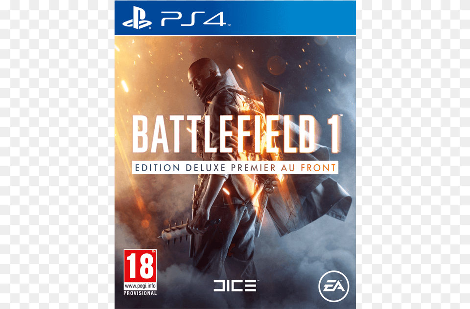 Battlefield Battlefield 1 Early Enlister Deluxe Edition Playstation, Advertisement, Poster, Adult, Male Free Transparent Png