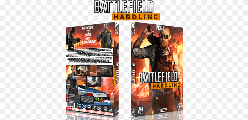 Battlefield Hardline Box Art Cover Battlefield Hardline Pc Capa, Adult, Advertisement, Female, Person Png