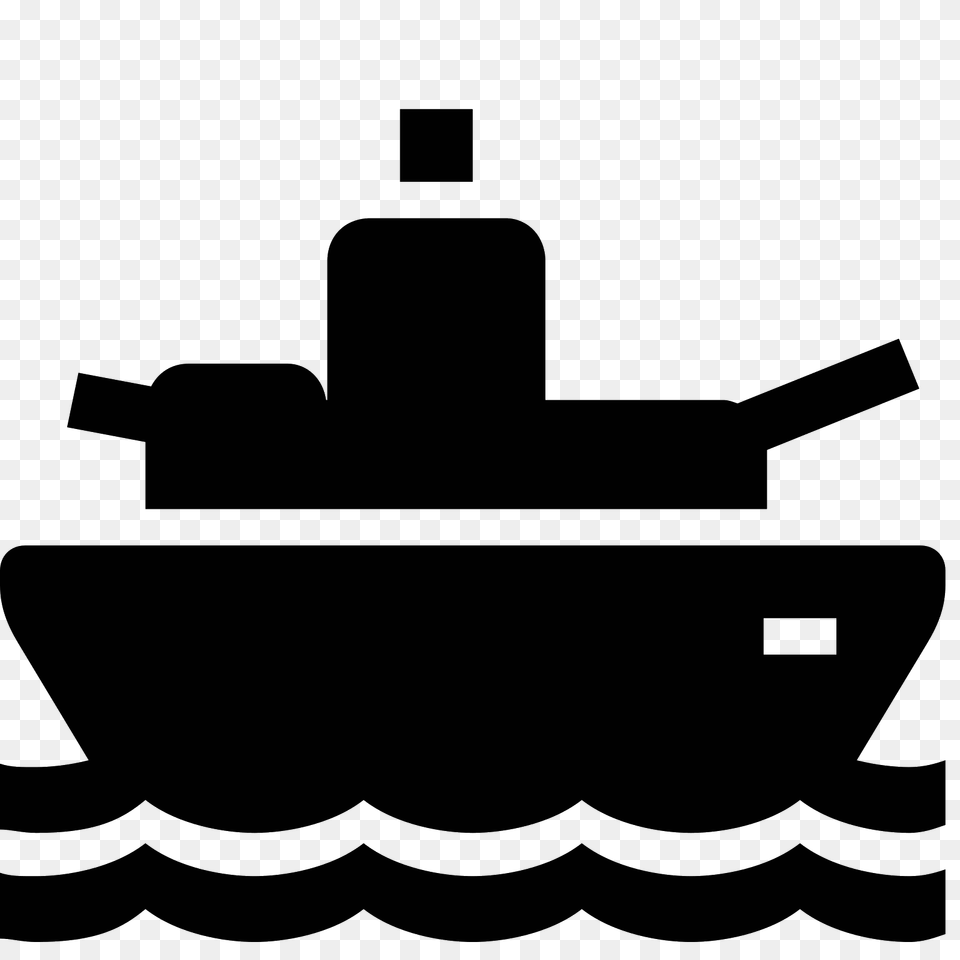 Battleship Icon, Gray Free Png
