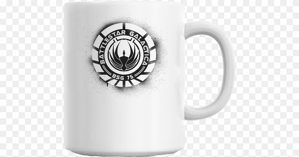 Battlestar Galactica Grunge Mug Tomorrow Is Saturday Again, Cup, Beverage, Coffee, Coffee Cup Png Image