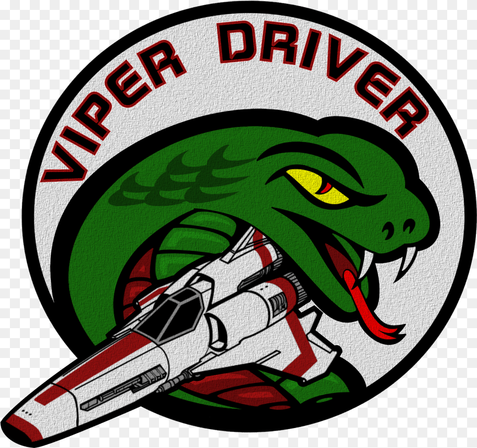 Battlestar Galactica Viper Driver Battlestar Galactica Viper Patch, Sticker, Logo, Person Free Png Download
