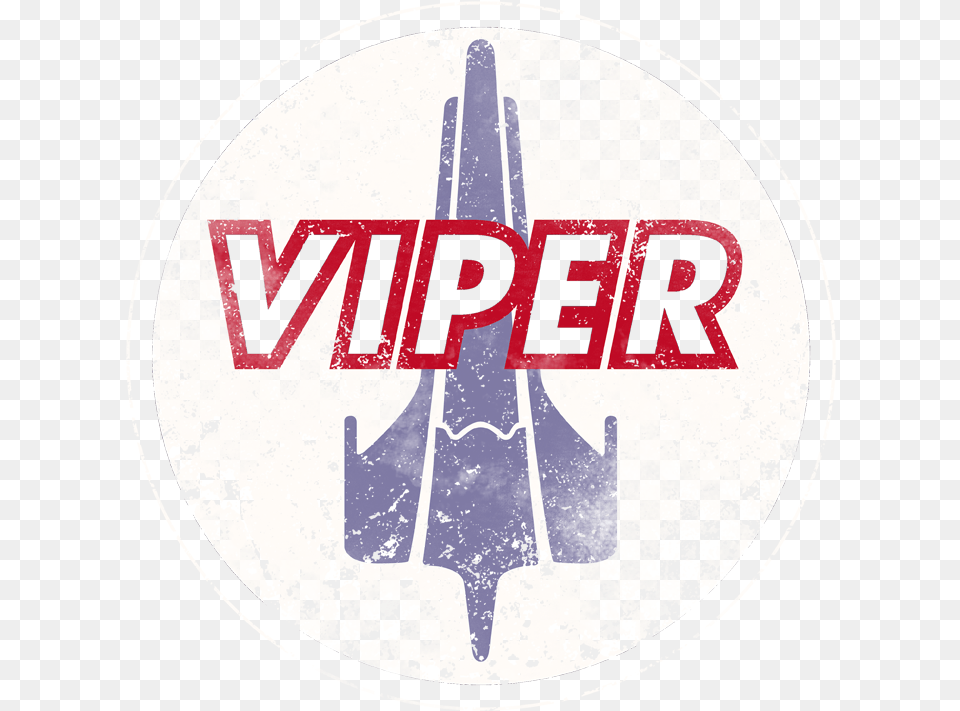 Battlestar Galactica War Torn Viper Logo Youth T Shirt Label, Sticker, Symbol Png