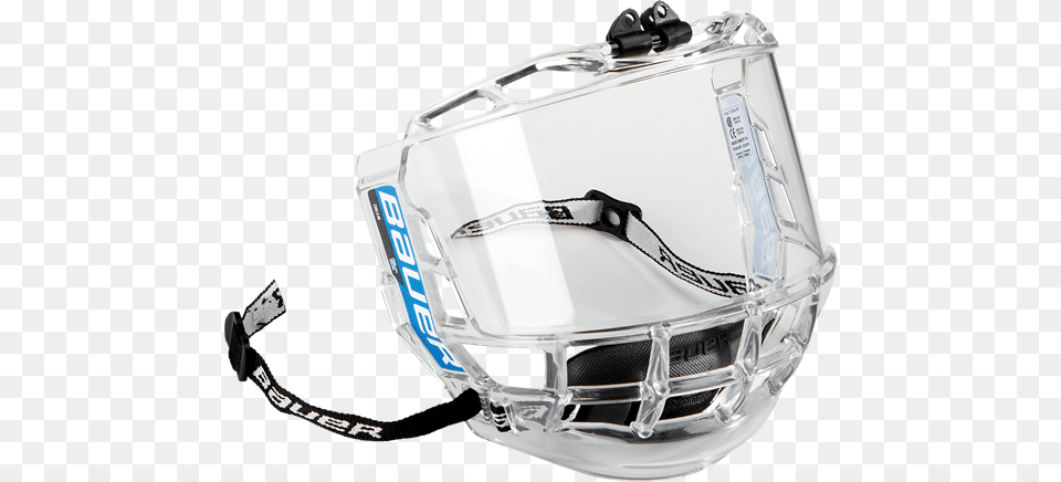 Bauer Concept 3 Hockey Helmet Full Shield Senior, Crash Helmet, American Football, Football, Person Png Image