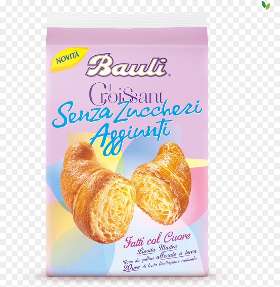 Bauli Il Croissant Senza Zuccheri Aggiunti Bauli, Bread, Food, Dessert, Pastry Free Transparent Png