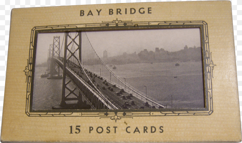 Bay Bridge Post Card Folder 15 Cards Picture Frame, Arch, Architecture, Water, Waterfront Png Image