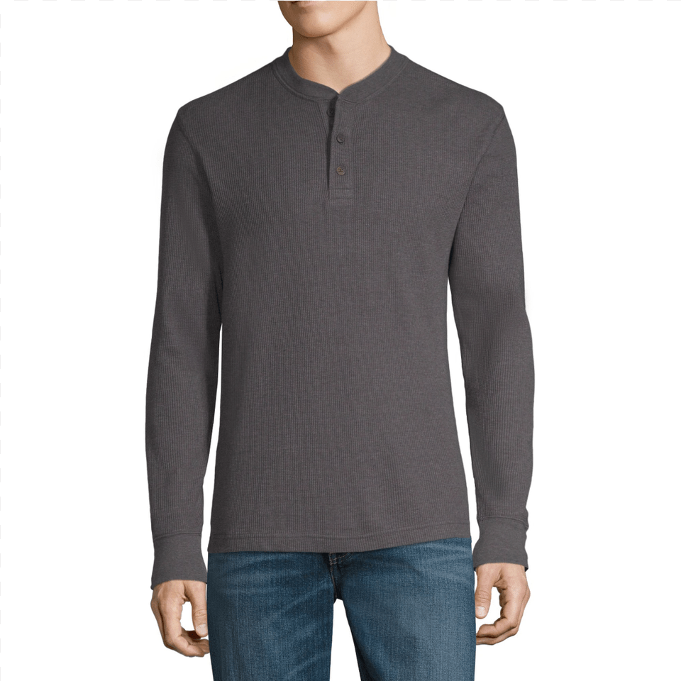 Bay Henley Thermal Top Only 9 At Jcpenney Sweater Michael Kors Men, Clothing, Long Sleeve, Sleeve, Knitwear Free Transparent Png