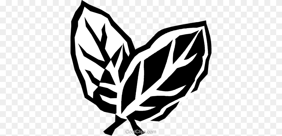 Bay Leaves Royalty Vector Clip Art Illustration, Leaf, Plant, Stencil, Tobacco Free Png