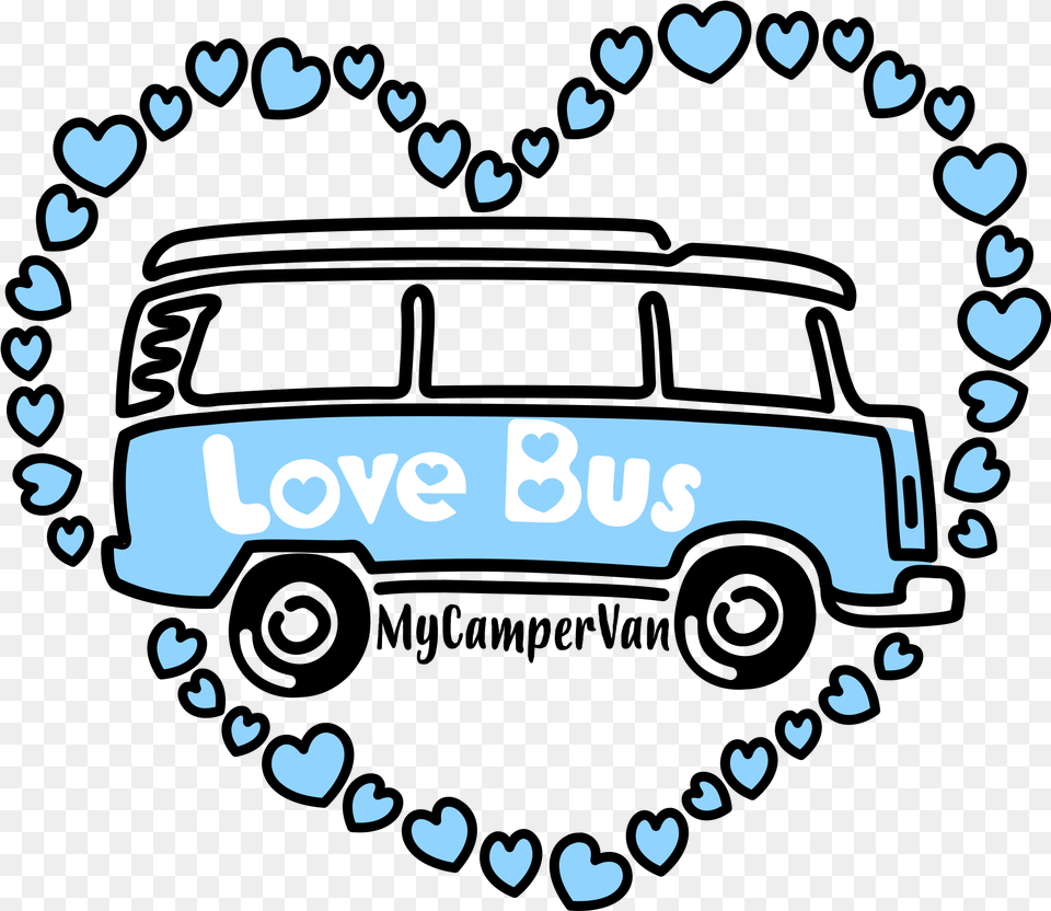 Bay Window Love Bus Bus Placemat, Logo Free Transparent Png