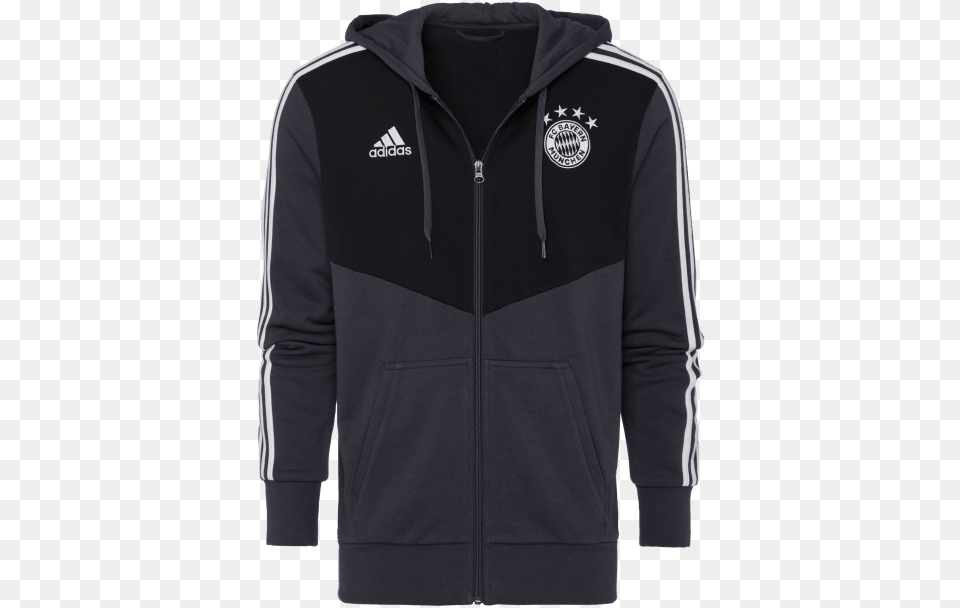 Bayern Munich Jacket 2019, Clothing, Fleece, Hoodie, Knitwear Png Image