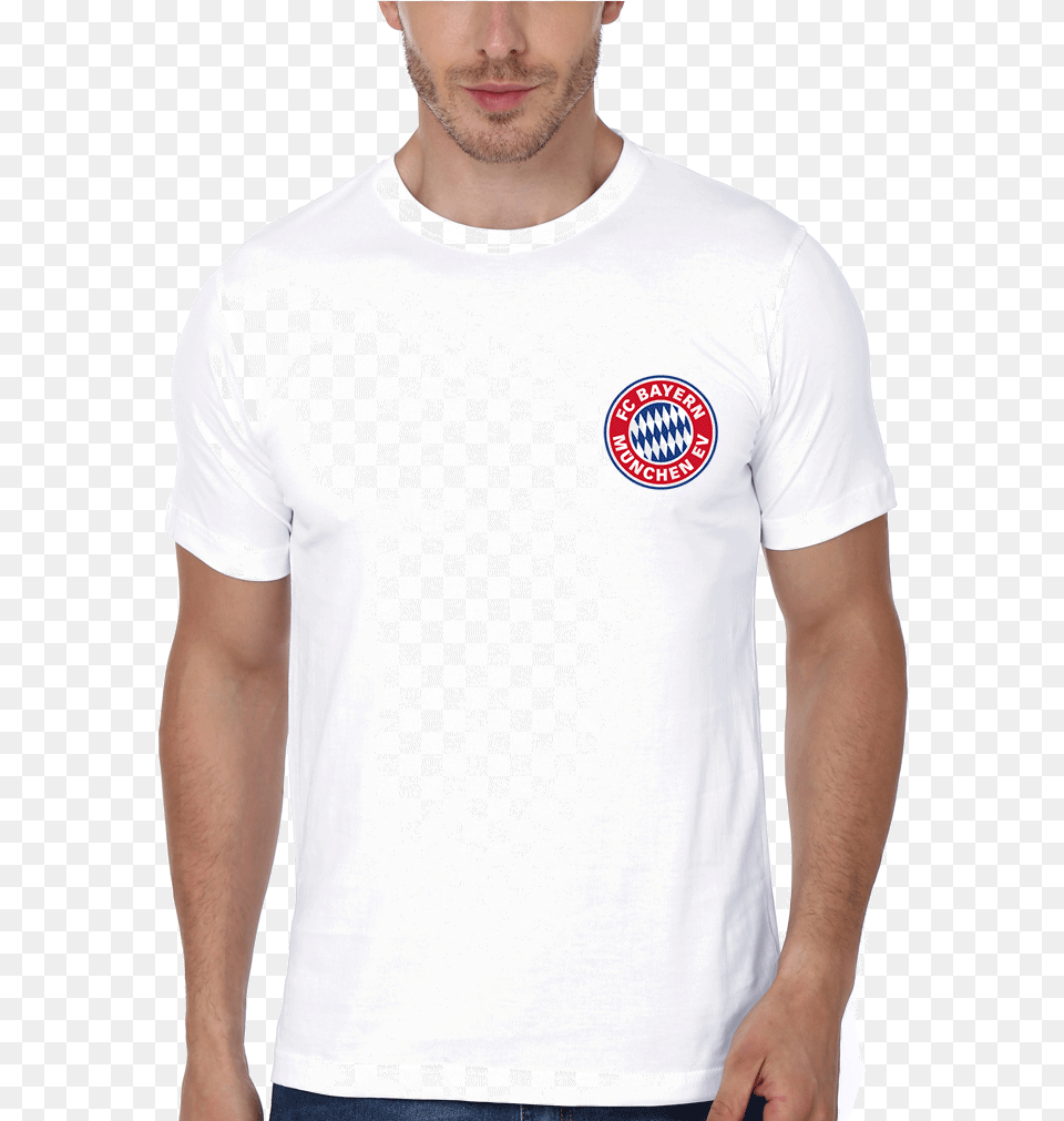 Bayern Munich Logo Men White T Shirtamp Hoodie Active Shirt, Clothing, T-shirt Free Png Download