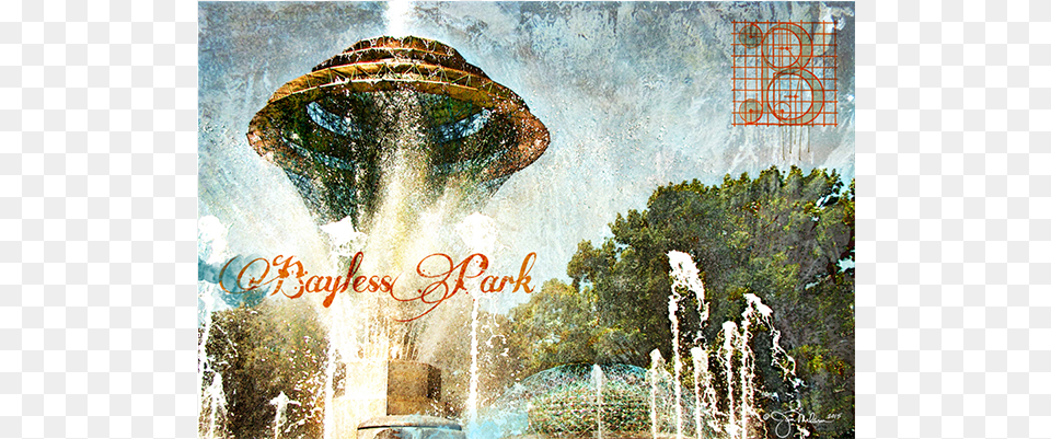 Bayless Fountain Council Bluffs Canvas Painting, Architecture, Water Free Transparent Png