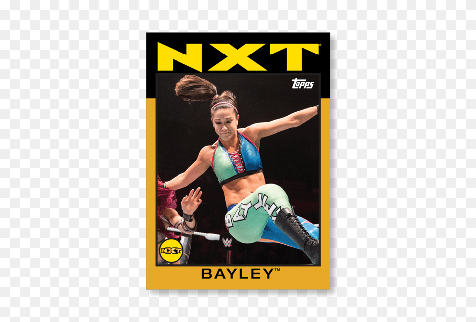 Bayley Wwe Heritage Base Poster Gold Ed, Adult, Person, Woman, Female Free Png