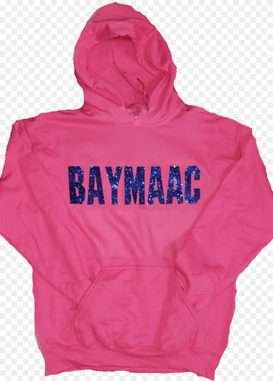 Baymaac Block Letter Pinkblue Glitter Hoodie, Clothing, Hood, Knitwear, Sweater Free Png Download