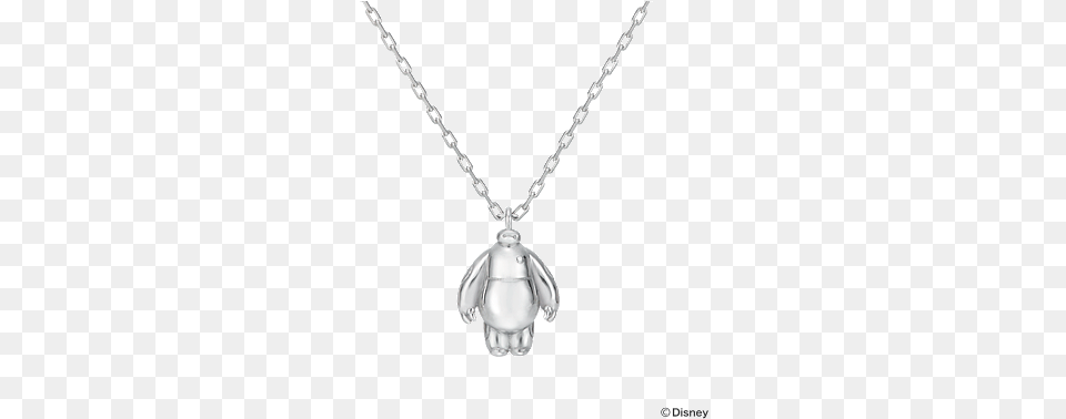 Baymax Gold Necklace With Rose Pendant, Accessories, Jewelry, Locket Png Image