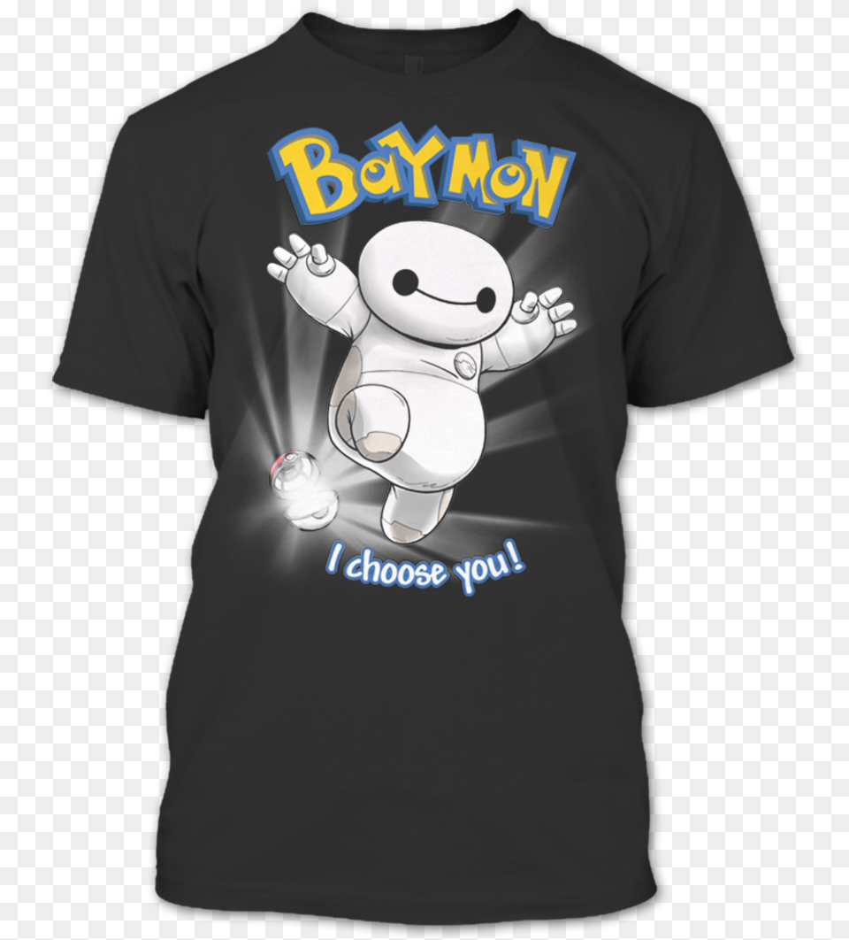 Baymon I Choose You Disney Big Hero 6 Baymax T Shirt Pokemon Shuffle, Clothing, T-shirt Free Transparent Png