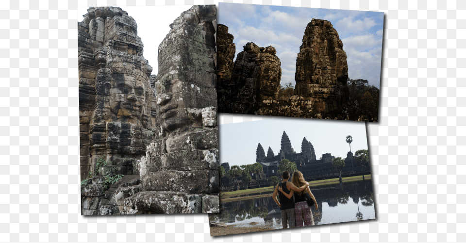 Bayon Ruins, Collage, Art, Person, Female Free Transparent Png