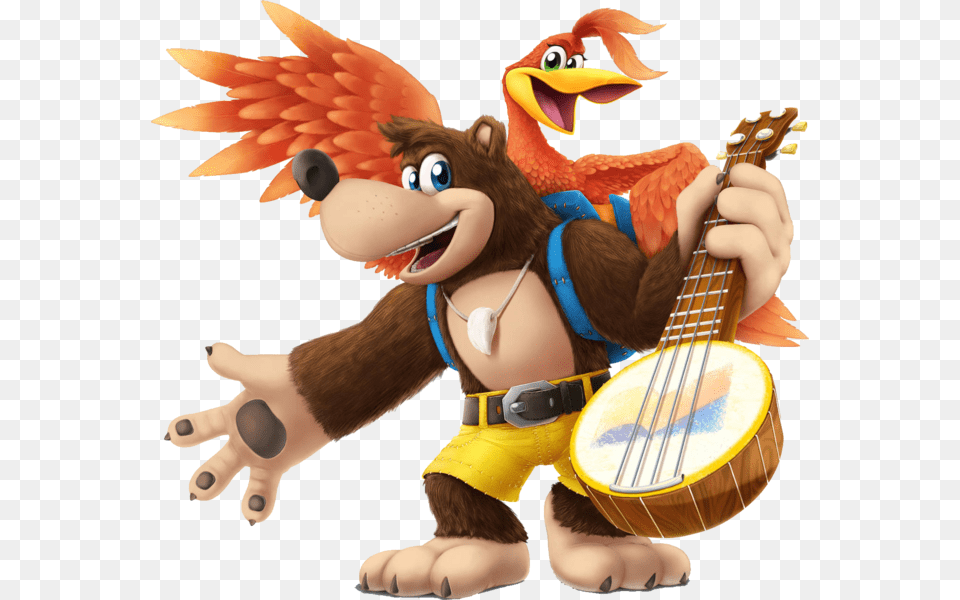 Bayonetta Smash Bros Banjo Kazooie Render, Toy, Musical Instrument Free Transparent Png