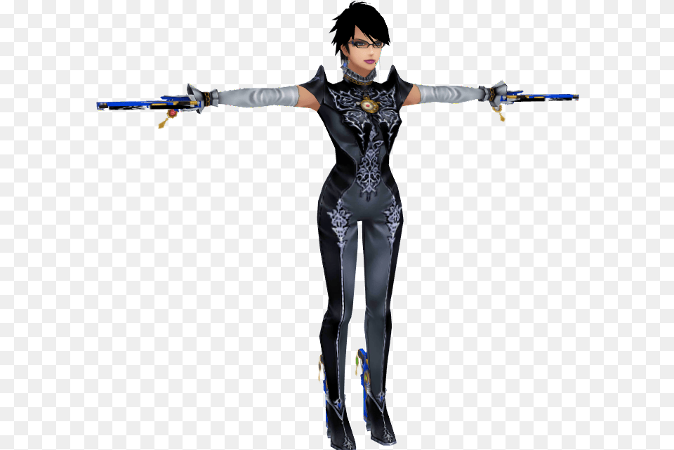 Bayonetta T Pose Model, Weapon, Sword, Clothing, Costume Png Image