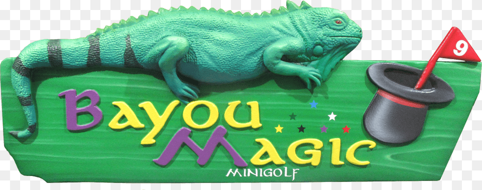 Bayou Magic Fun Center Green Iguana Free Png Download