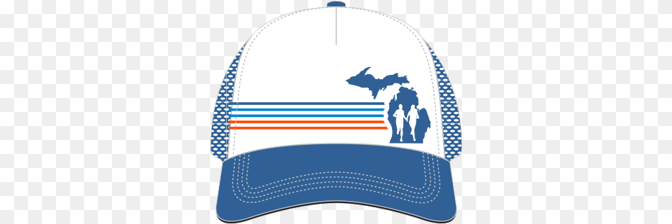 Bayshore Stripes Amp State Trucker Hat Trucker Hat, Baseball Cap, Cap, Clothing, Swimwear Free Transparent Png