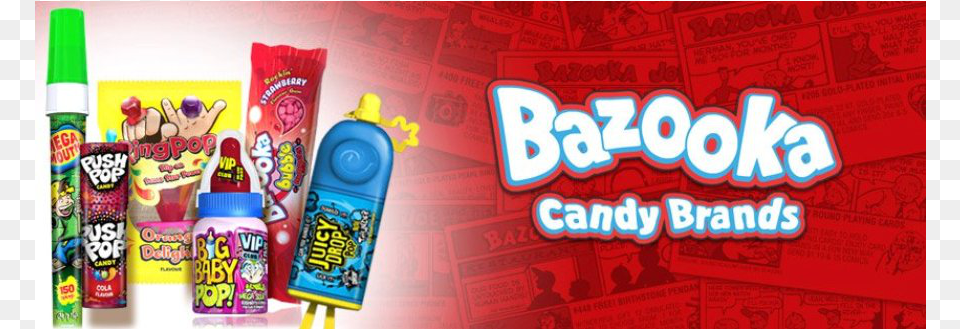 Bazooka Candy Brands Brasil, Food, Sweets, Can, Tin Free Transparent Png