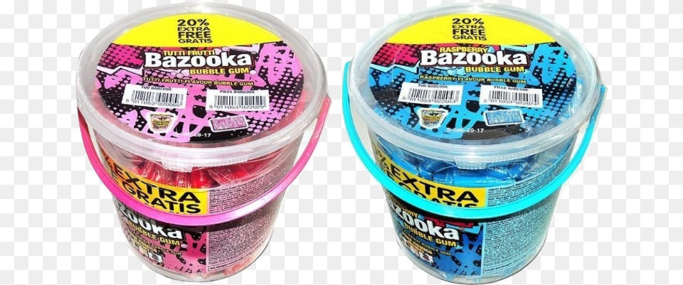 Bazooka Gum Tub Special Offer X 2 7948 P Ice Cream, Food, Jelly, Dessert, Yogurt Free Png Download