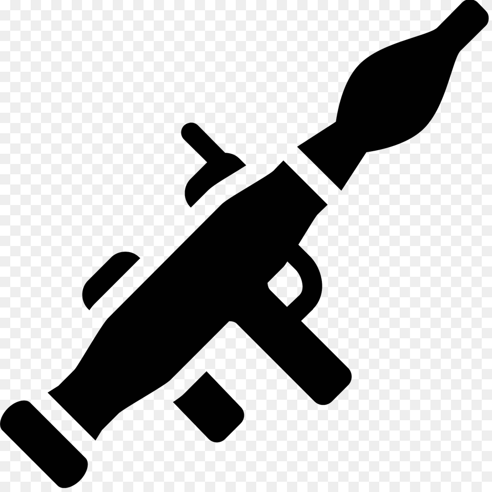 Bazooka Icon, Gray Free Png Download