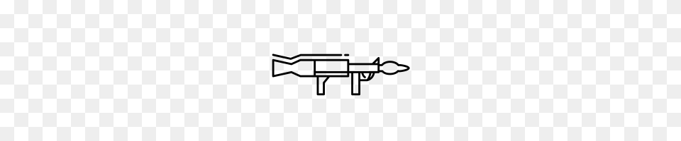 Bazooka Icons Noun Project, Gray Free Transparent Png