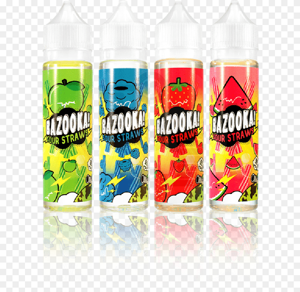 Bazooka Sour Straws 6o Ml E Liquid Vape Juice Cheapest Liquid Bazooka, Can, Tin Free Png