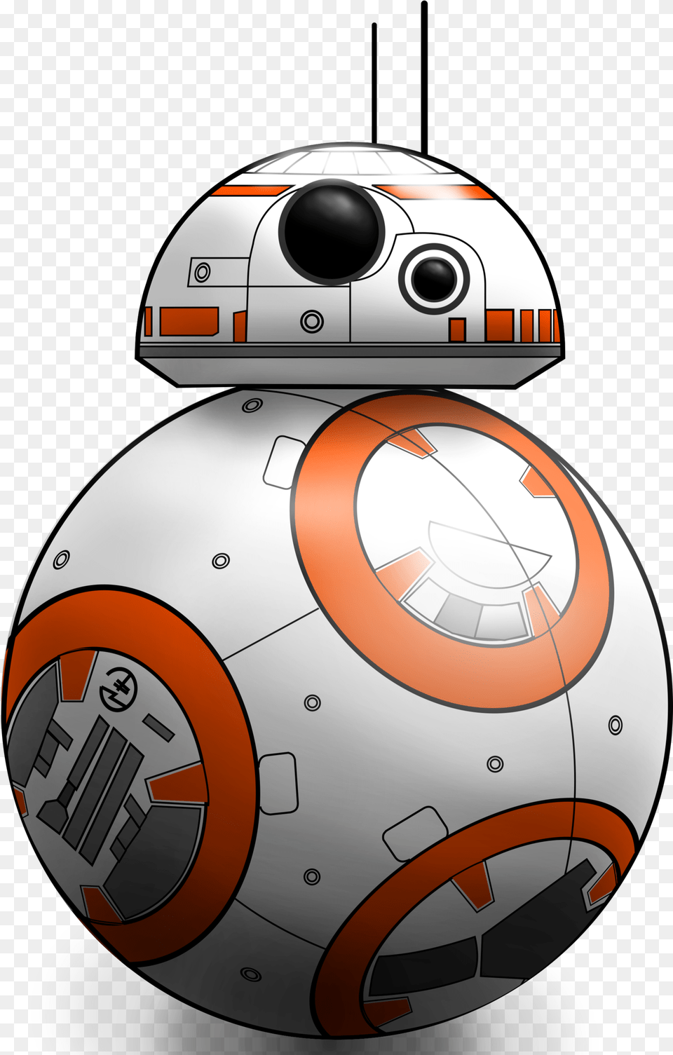 Bb 8 R2 D2 C 3po Stormtrooper Clip Art Star Wars Bb8 Clipart, Ball, Football, Soccer, Soccer Ball Free Png