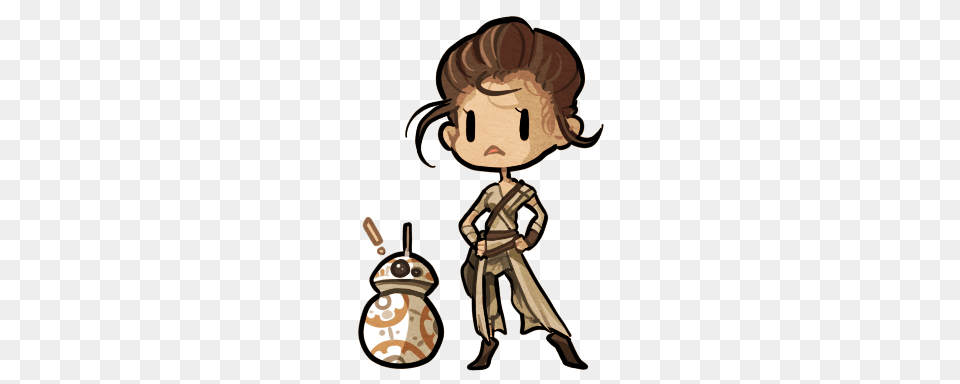 Bb And Rey, Baby, Person, Art, Drawing Free Png Download