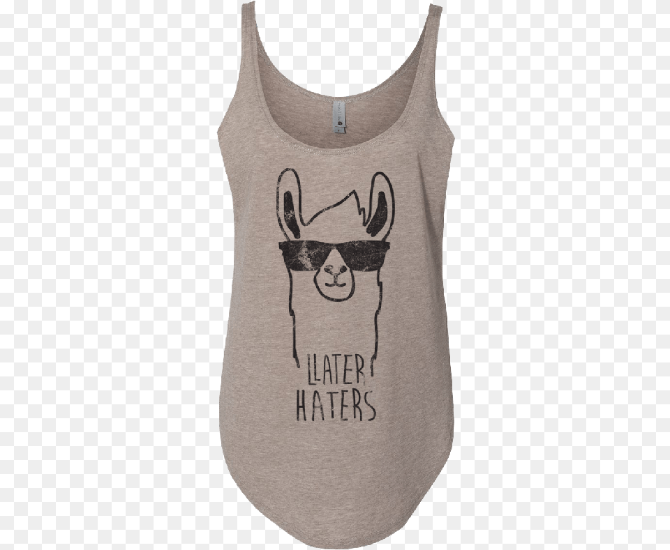 Bb Ash Later Haters Tank, Clothing, Tank Top, Person Free Transparent Png