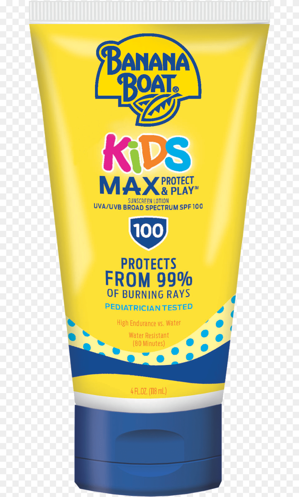 Bb Kids Max Spf100 4oz Tube Hr Nonew Banana Boat Sunscreen, Bottle, Cosmetics, Can, Tin Free Png Download