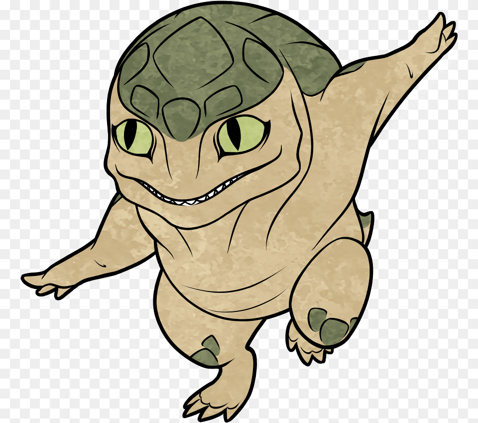 Bb Krogan Cartoon, Animal, Reptile, Sea Life, Tortoise Free Png Download