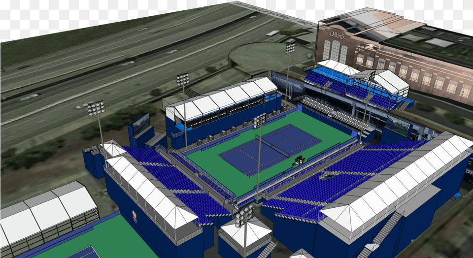Bbampt Atlanta Open To Feature Strong Field Redesigned Atp Atlanta Stadium, Architecture, Building, Cad Diagram, Diagram Png