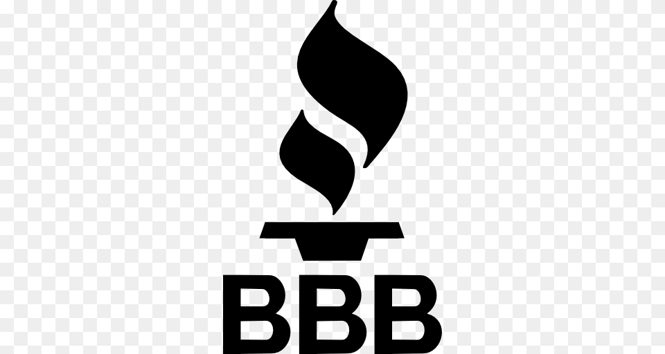 Bbb Better Business Bureau Logo With A Flame, Stencil, Symbol Png Image