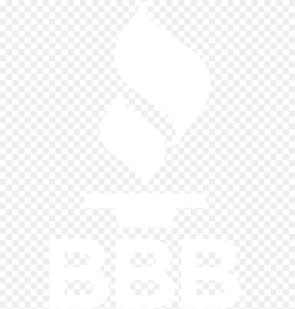 Bbb Logo Better Business Bureau White Logo, Stencil, Symbol Png Image