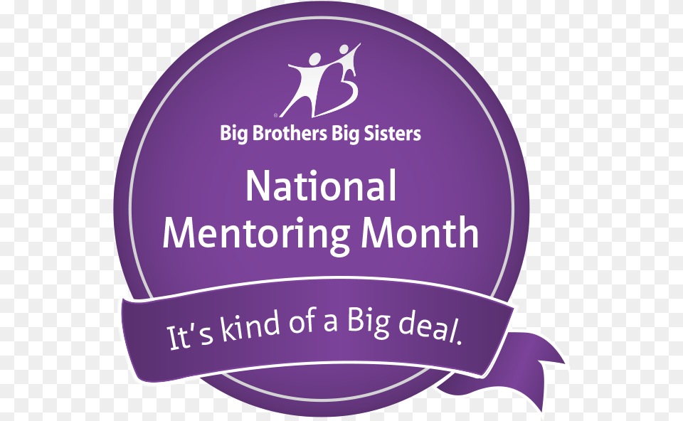 Bbbs Cmmw To Participate In 2016 National Mentoring National Mentoring Month Logo, Purple, Clothing, Hardhat, Helmet Png Image