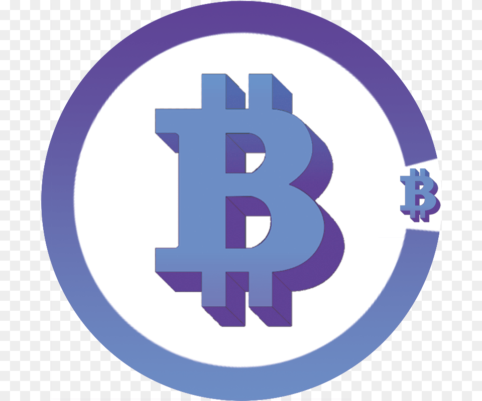 Bbc Cryptocurrency Logo Blue Bitcoin Transparent, Symbol, Text Free Png Download