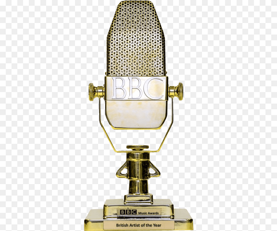 Bbc Music Awards Trophy Transparent Bbc Music Awards Trophy, Electrical Device, Microphone Free Png