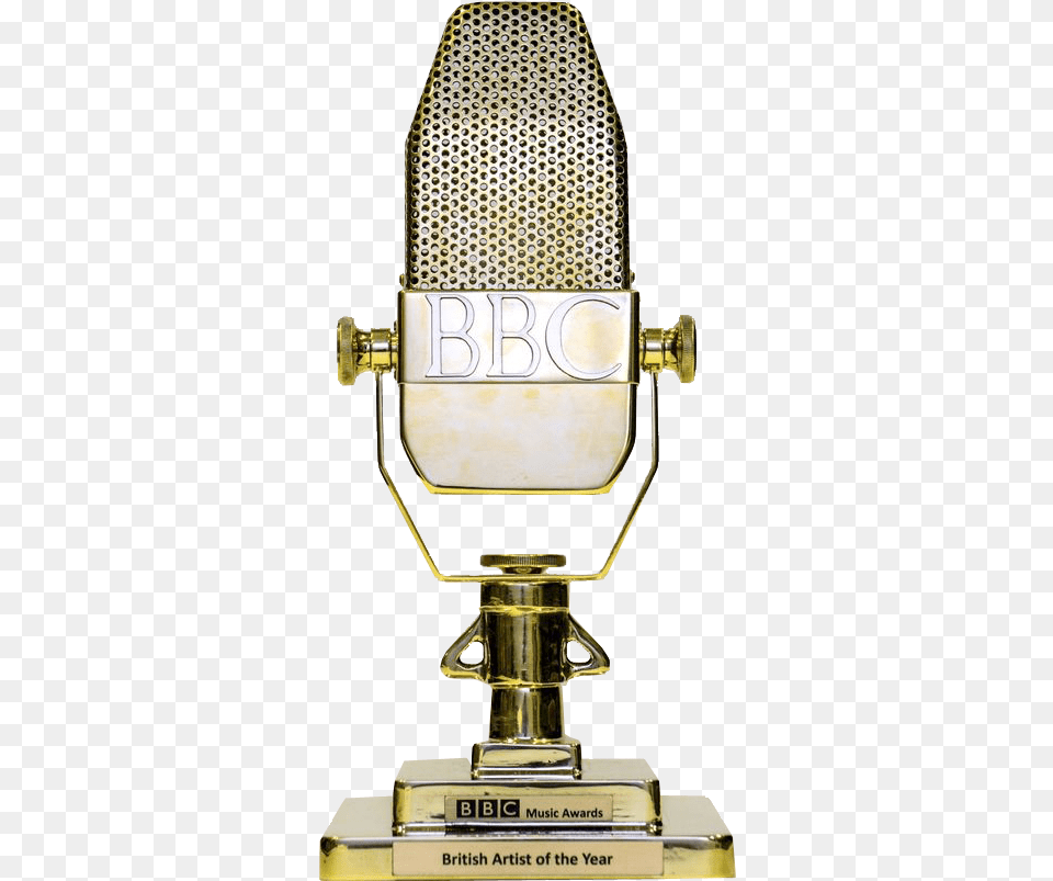 Bbc Music Awards Trophy Transparent Bbc Music Awards Trophy, Electrical Device, Microphone Png