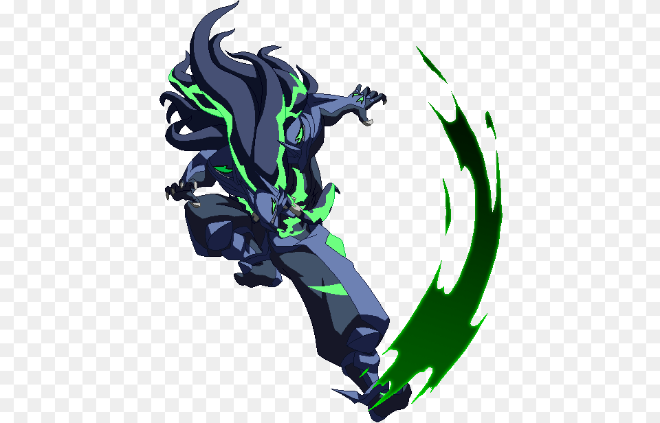 Bbcf Susanoo Jc Susanoo Seals Blazblue, Person, Art, Graphics Png Image