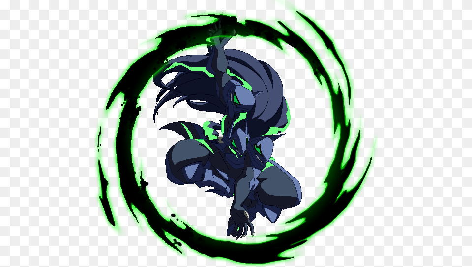 Bbcf Susanoo Jd December, Green, Dragon, Person Free Png Download