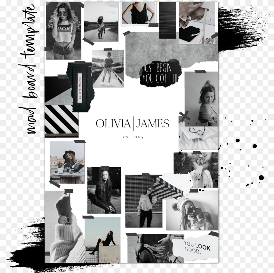 Bbco Moodboard Layout Shop Fashion Brand Mood Board, Art, Collage, Accessories, Tie Free Png