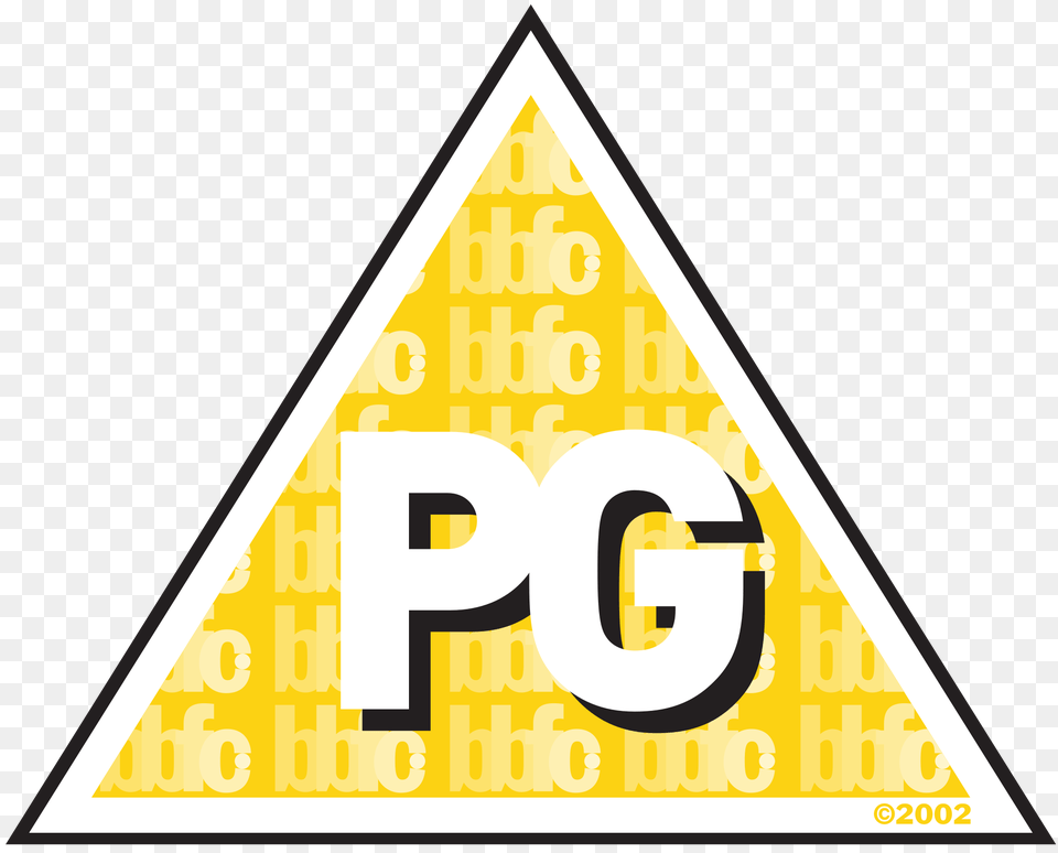 Bbfc Parental Guidance Restriction, Triangle, Sign, Symbol Free Png Download