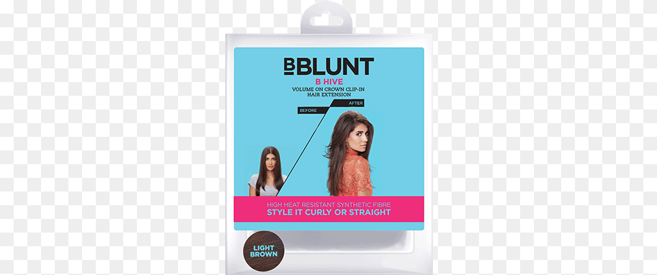 Bblunt The Fringe Straight Fringe Clip In Hair Extension, Advertisement, Poster, Adult, Female Free Png