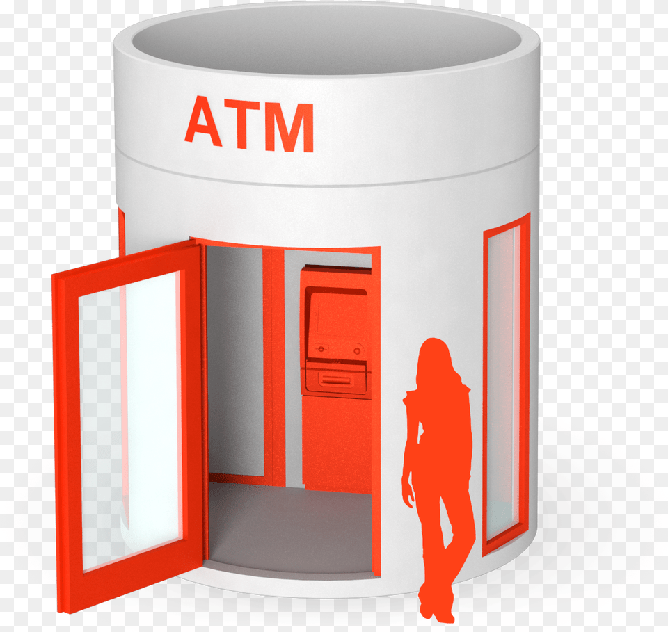 Bboxx Atm 1 Atm With Anteroom Mobiler Geldautomat, Adult, Male, Man, Person Free Transparent Png