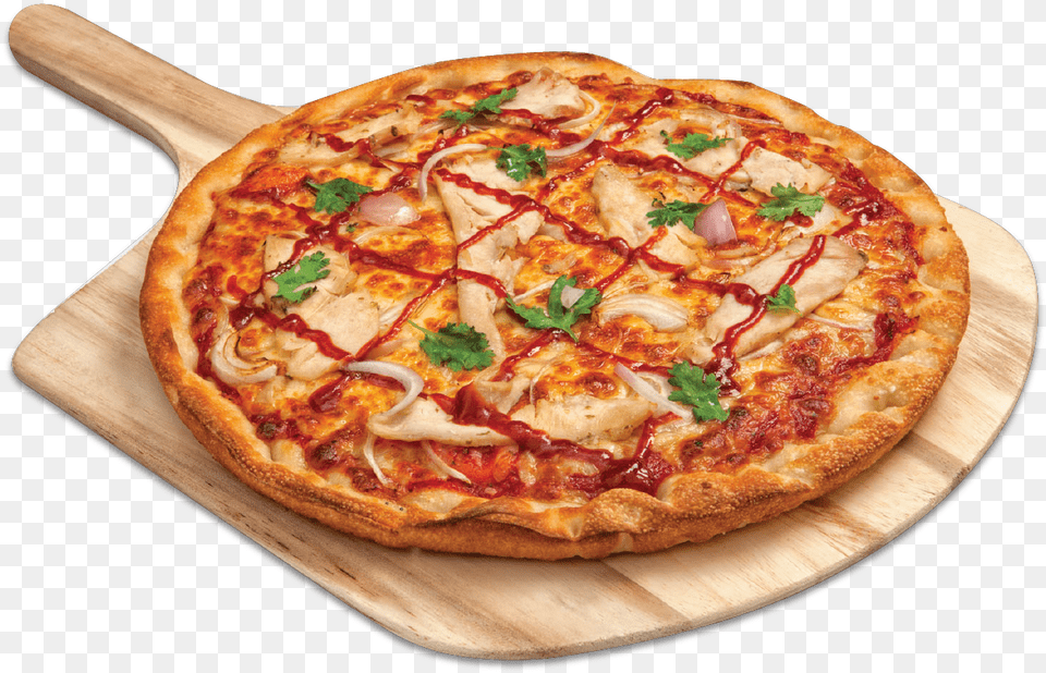 Bbq Chicken California Style Pizza, Food, Food Presentation Free Png Download
