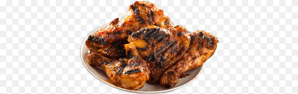 Bbq Chicken Vector Black And White Stock Barbecue Plate, Pork, Food, Meat, Cooking Free Png Download