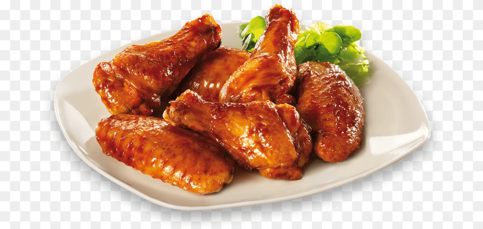 Bbq Chicken Wings Download Bbq Chicken Wings, Food, Food Presentation, Meal, Plate Free Png
